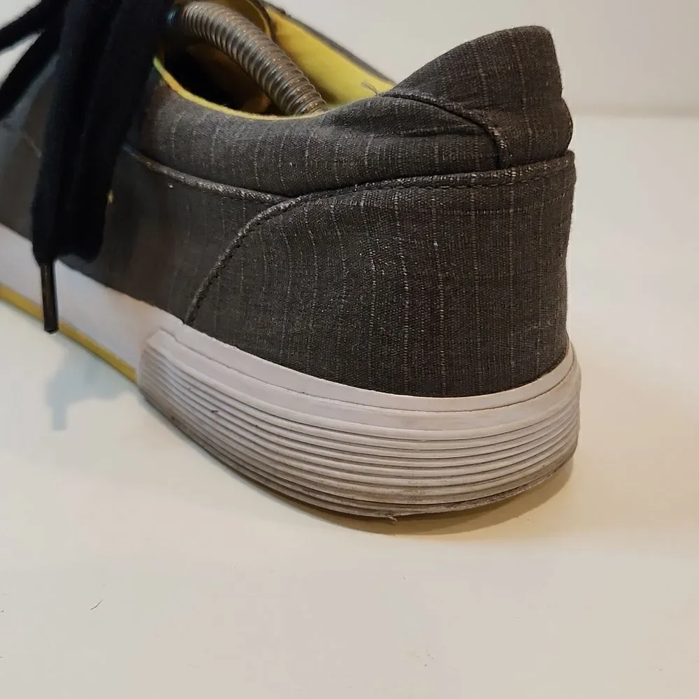 Ralph Lauren Polo Felton Sneakers Shoes Men’s Sz 12D Gray Low Top Lace Up NICE!